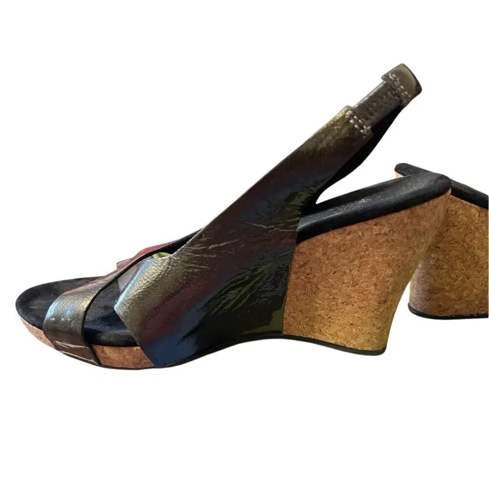 Ugg Women’s Hazel Wedge Platform Sandals Sz 7 Ankle Strap